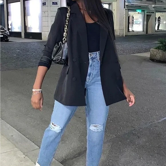 All Split Up High Rise Mom Jeans - Medium Wash - Picture 6 of 6